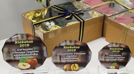 Vilniaus regiono bibliotekų apdovanojimai RIEŠUTAS vyks gruodžio 18 d. 13 val.