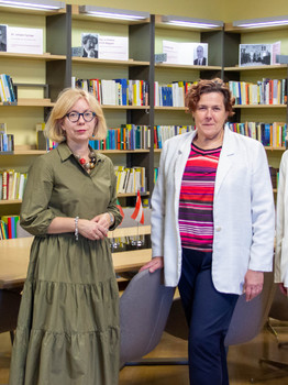 Lietuvos Respublikos ambasadorės Vienoje Linos Rukštelienės vizitas bibliotekoje