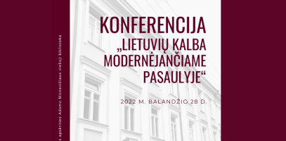 Aktualius lietuvių kalbos klausimus aptarsime konferencijoje