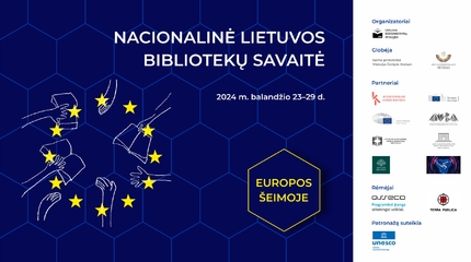 Nacionalinės Lietuvos bibliotekų savaitės tema – „Europos šeimoje“