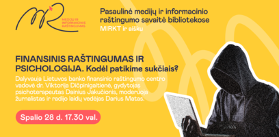 Kviečiame į diskusiją apie psichologiją ir finansinį sukčiavimą „Kodėl mes patikime sukčiais?“