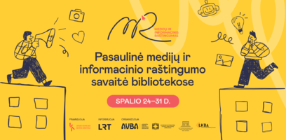 Medijų ir informacinio raštingumo savaitė kviečia į renginius bibliotekose