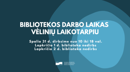 Bibliotekos darbo laikas Vėlinių laikotarpiu