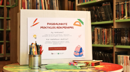 Kviečiame dalintis mokyklos reikmenimis!
